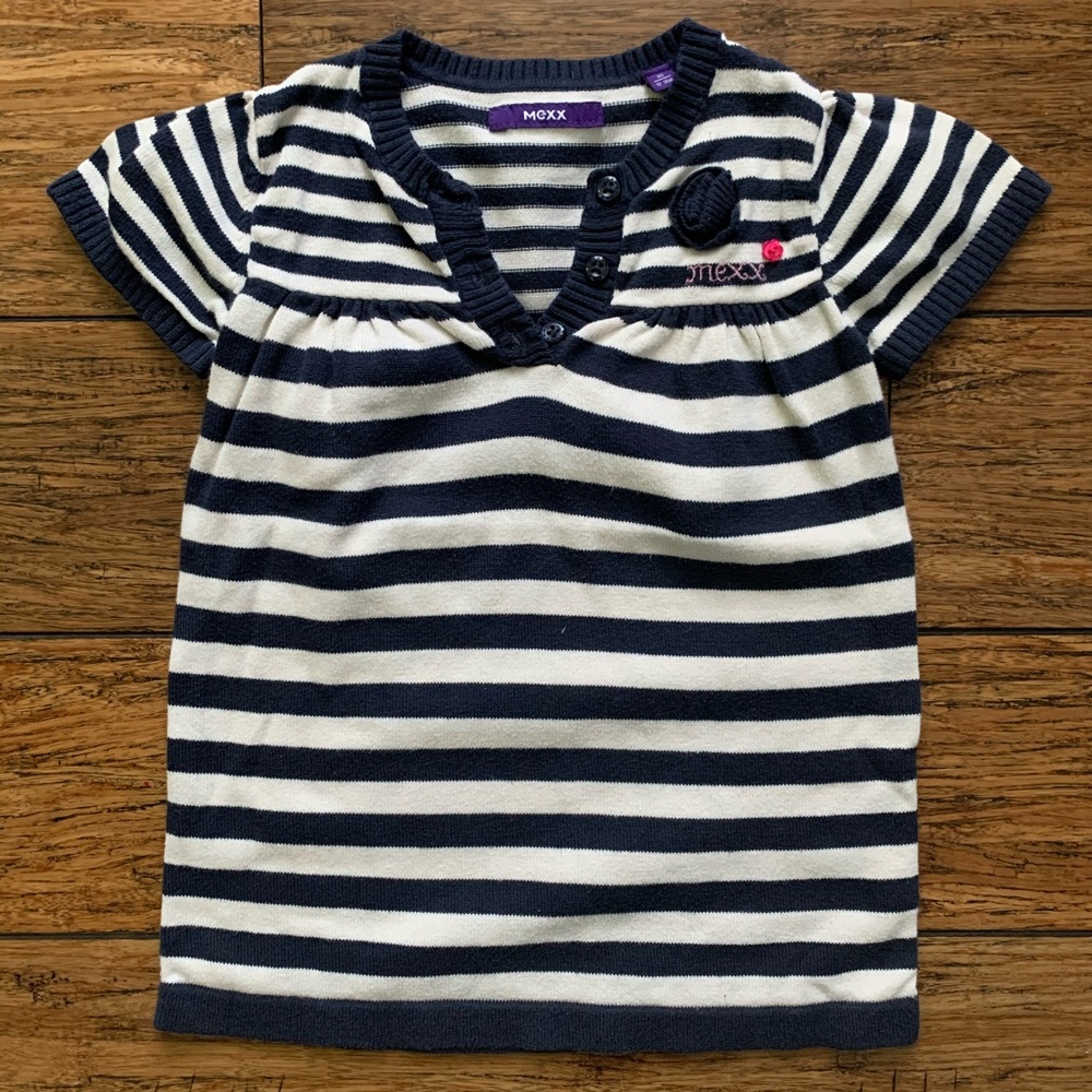 Blue and White Stripe Dress